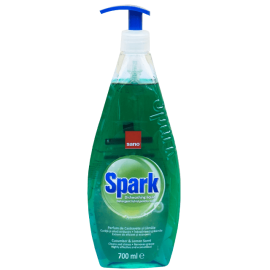 Detergent lichid de vase Sano Spark Castravete 700 ml cu pompita